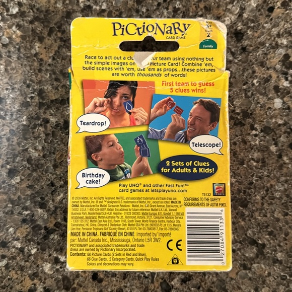 NEW Pictionary card game set - Picture 2 of 3